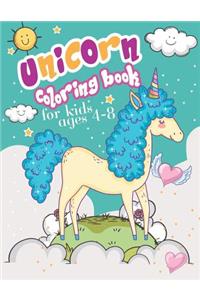 Unicorn Coloring Book for Kids Ages 4-8