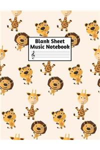 Blank Sheet Music Notebook