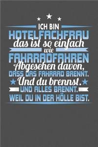 Ich Bin Hotelfachfrau Das Ist So Einfach Wie Fahrradfahren. Abgesehen Davon, Dass Das Fahrrad brennt. Und Du Brennst. Und Alles Brennt. Weil Du In Der Hölle Bist.
