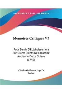 Memoires Critiques V3