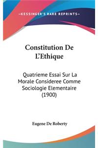 Constitution De L'Ethique