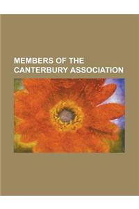 Members of the Canterbury Association