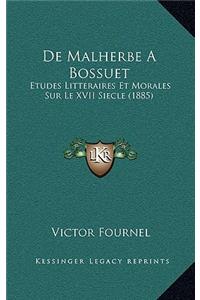 De Malherbe A Bossuet