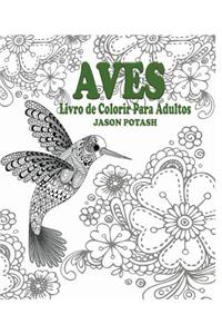 Aves Livro de Colorir Para Adultos