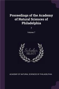 Proceedings of the Academy of Natural Sciences of Philadelphia