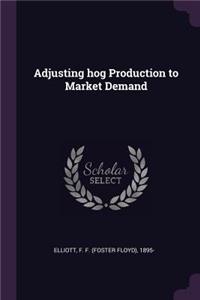 Adjusting hog Production to Market Demand