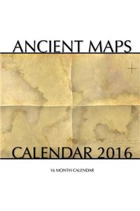 Ancient Maps Calendar 2016: 16 Month Calendar