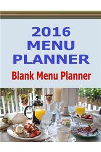 2016 Menu Planner