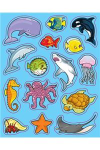 Sea Life: Realistic Stickers
