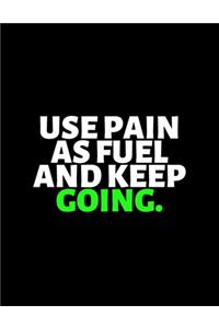 Use Pain As Fuel And Keep Going
