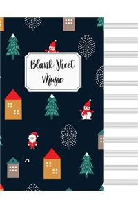 Blank Sheet Music Composition Manuscript Staff Paper Art Music Christmas Notebook Birthday Gift