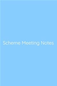 Scheme Meeting Notes Notebook