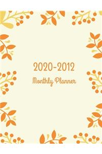 2020-2012 Monthly Planner