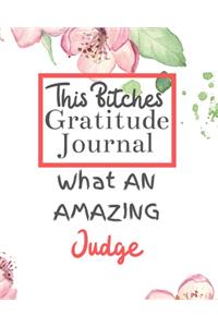 This Bitches Gratitude Journal What An Amazing Judge