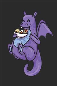 Kawaii Dragon eating Ramen Noodles