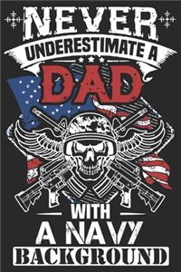 Never underestimate a dad with a navy background