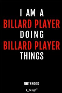 Notebook for Billard Players / Billard Player