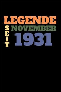 Legende seit November 1931
