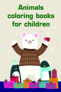 Animals coloring books for children