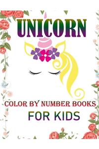 Unicorn Color By Number Books For Kids