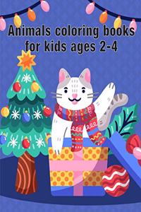 Animals coloring books for kids ages 2-4