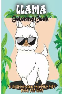 Llama Coloring Book