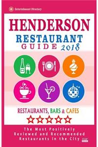 Henderson Restaurant Guide 2018