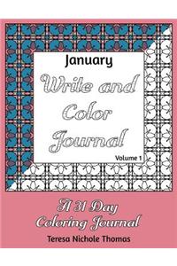 January Write and Color Journal - Volume 1