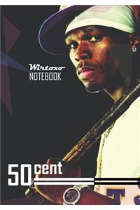Notebook: Hip Hop 50 Cent Notebook Medium College Ruled Notebook 130 Page Lined 7 X 10 in (17.78 X 25.4 CM)