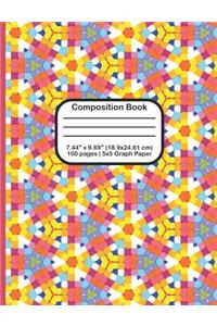 Composition Book: 5x5 Graph Paper