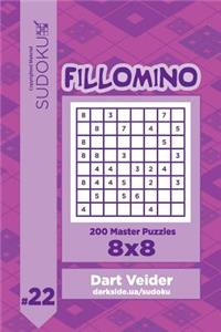 Sudoku Fillomino - 200 Master Puzzles 8x8 (Volume 22)