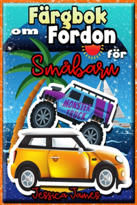 Färgbok om Fordon för Småbarn