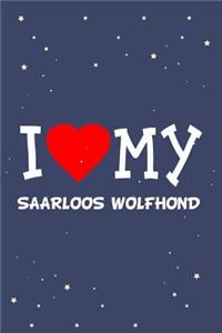 I Love My Saarloos Wolfhond Dog Breed Journal Notebook