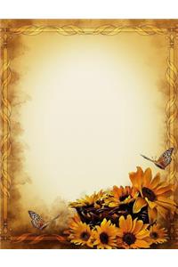 Sunflower Butterfly Notebook