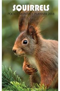 Squirrels Pocket Monthly Planner 2018