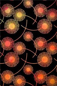Journal Notebook Watercolor Dandelions Pattern 2