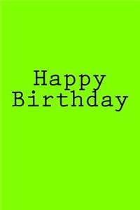 Happy Birthday