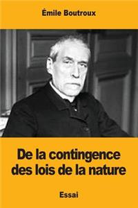 De la contingence des lois de la nature