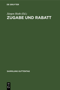 Zugabe und Rabatt