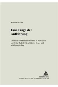 Eine Frage Der Aufklaerung