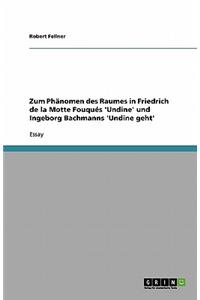 Zum Phänomen Des Raumes in Friedrich de la Motte Fouqués 'undine' Und Ingeborg Bachmanns 'undine Geht'