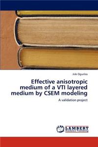 Effective Anisotropic Medium of a Vti Layered Medium by Csem Modeling