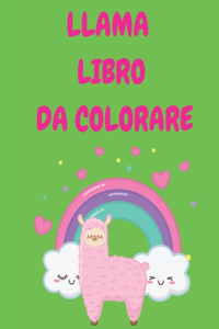 Llama libro da colorare