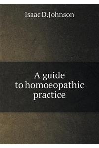 A guide to homoeopathic practice