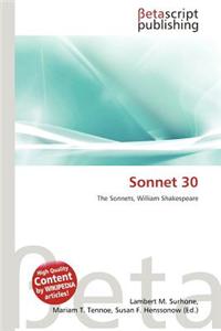 Sonnet 30