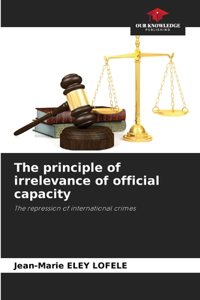 principle of irrelevance of official capacity