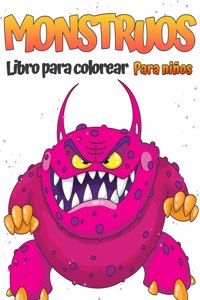 Libro para colorear de monstruos para ninos