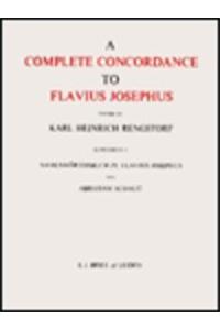 Complete Concordance to Flavius Josephus