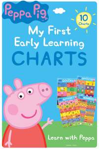 Peppa Pig - My First Early Learning Charts : Learning With Peppa (10 Charts - Alphabet, Animals, Birds, Colors, Fruits, Numbers, Opposites, Shapes, Transport, Vegetables)