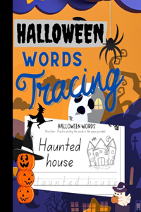 Halloween Words Tracing Workbook